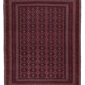 Kelim Teppich - Oriental - 190 x 151 cm - dunkelrot