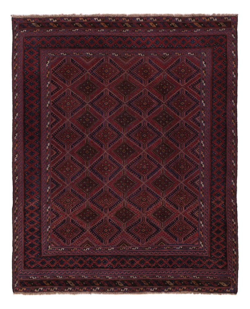 Kelim Teppich - Oriental - 190 x 159 cm - dunkelbeige