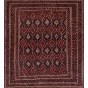 Kelim Teppich - Oriental - 190 x 164 cm - dunkelbeige