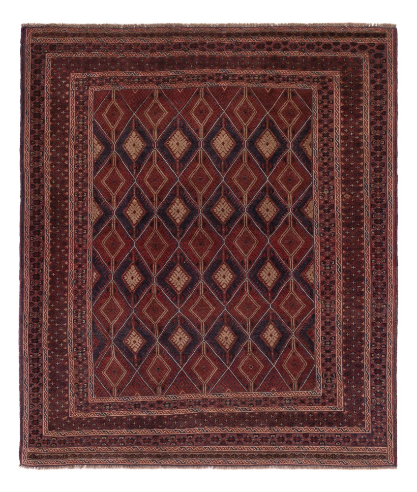 Kelim Teppich - Oriental - 190 x 164 cm - dunkelbeige