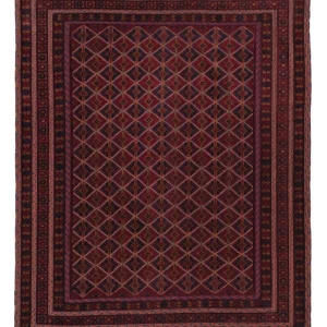 Kelim Teppich - Oriental - 191 x 150 cm - dunkelrot