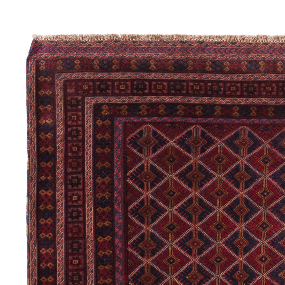 Kelim Teppich - Oriental - 191 x 150 cm - dunkelrot