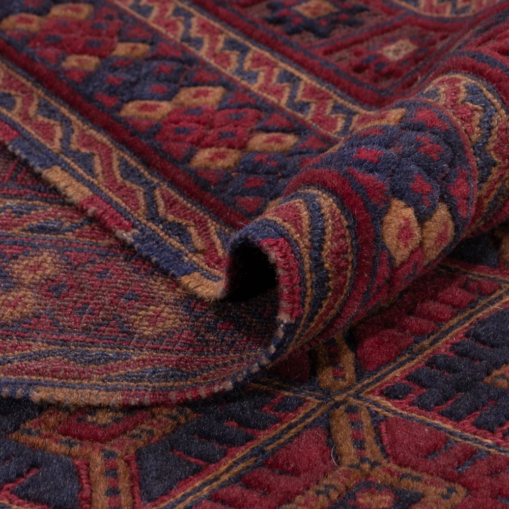 Kelim Teppich - Oriental - 191 x 150 cm - dunkelrot