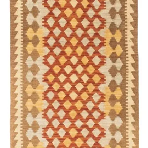 Kelim Teppich - Oriental 191 x 74 cm - hellbraun