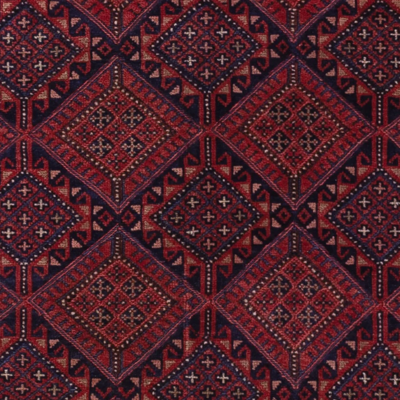 Kelim Teppich - Oriental - 192 x 148 cm - dunkelrot