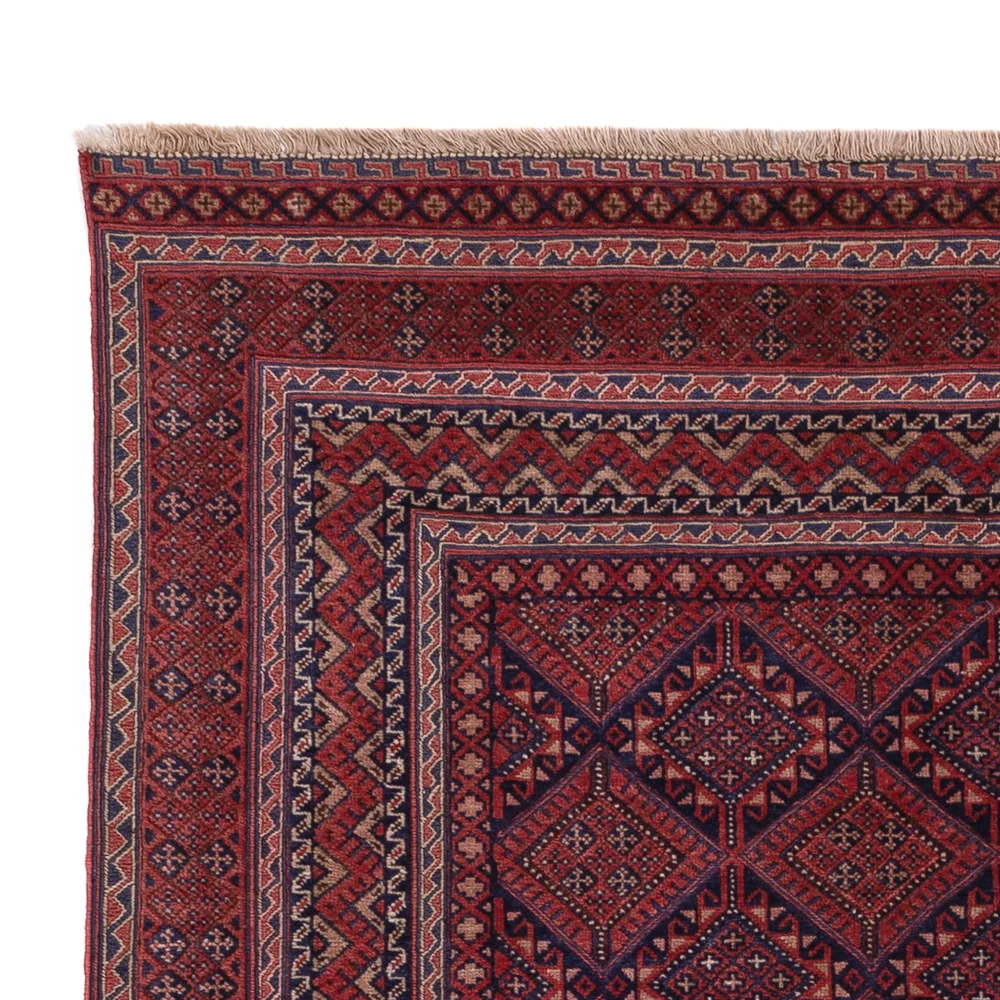 Kelim Teppich - Oriental - 192 x 148 cm - dunkelrot