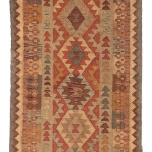 Kelim Teppich - Oriental 192 x 78 cm - hellbraun
