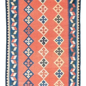 Kelim Teppich - Oriental 193 x 135 cm - orange