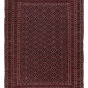Kelim Teppich - Oriental - 193 x 146 cm - dunkelrot