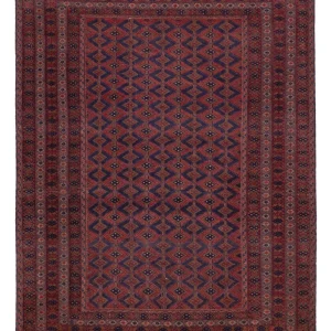 Kelim Teppich - Oriental - 193 x 146 cm - dunkelrot