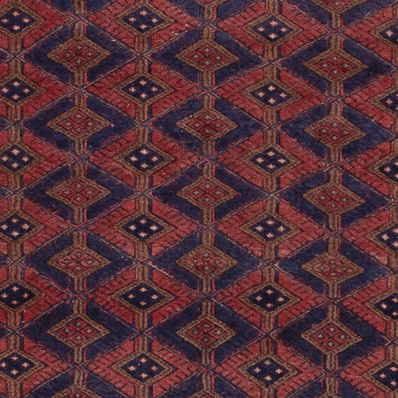 Kelim Teppich - Oriental - 193 x 146 cm - dunkelrot