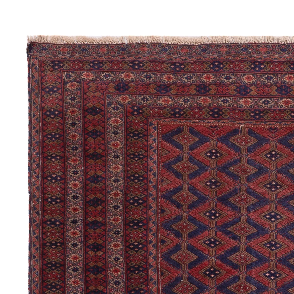Kelim Teppich - Oriental - 193 x 146 cm - dunkelrot