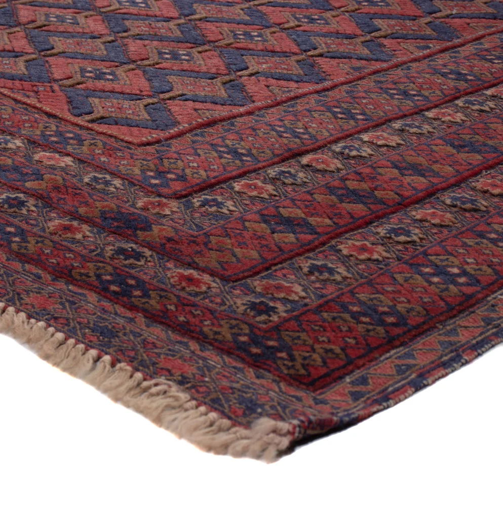 Kelim Teppich - Oriental - 193 x 146 cm - dunkelrot