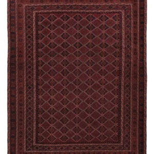 Kelim Teppich - Oriental - 193 x 152 cm - dunkelrot