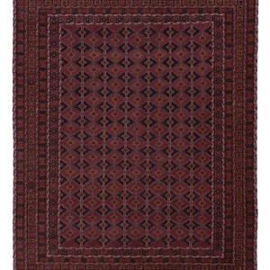 Kelim Teppich - Oriental - 193 x 155 cm - dunkelrot