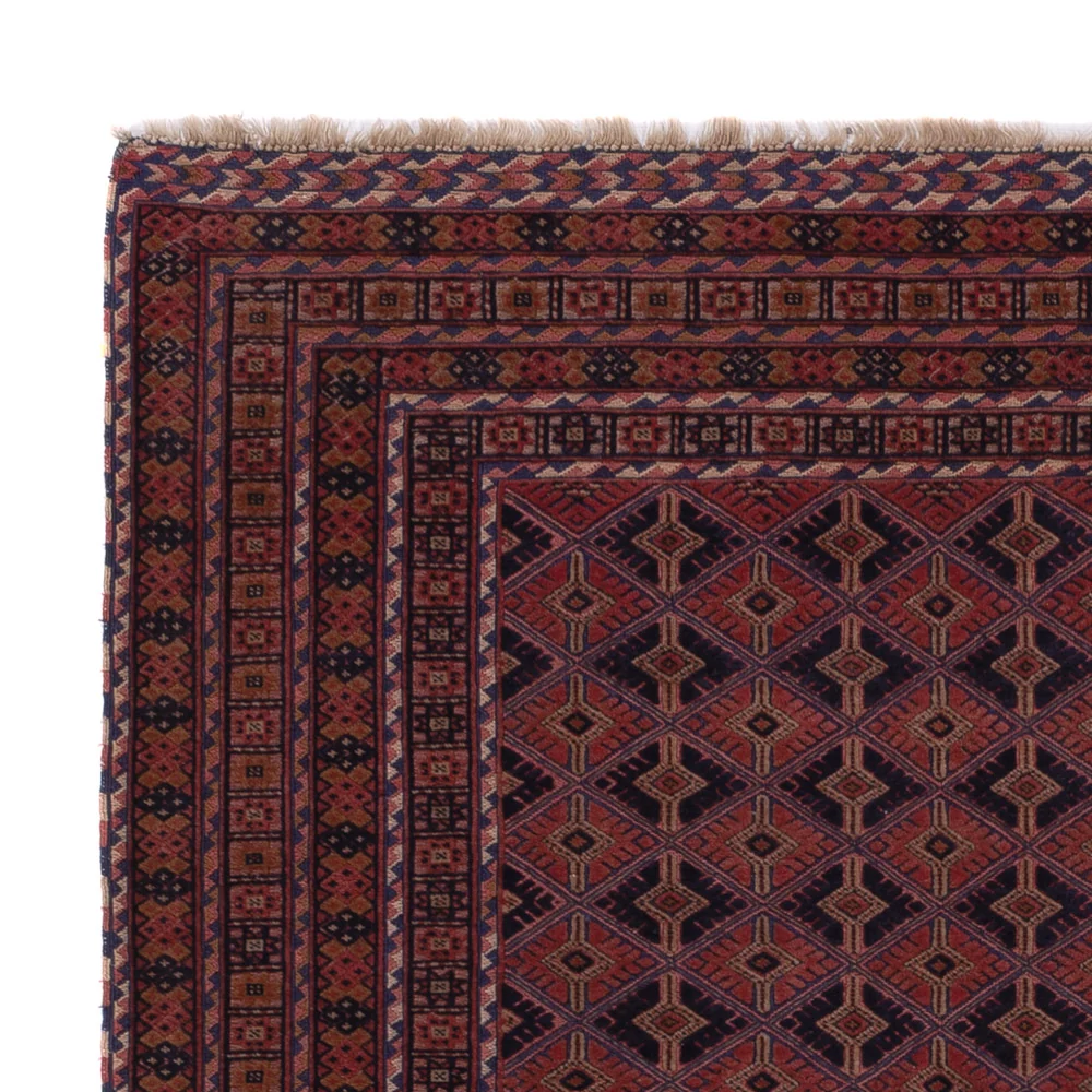 Kelim Teppich - Oriental - 193 x 155 cm - dunkelrot
