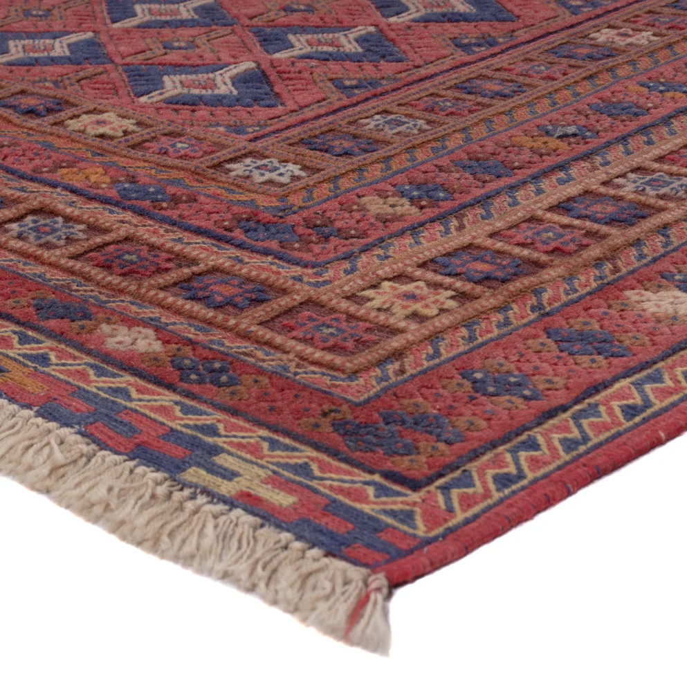 Kelim Teppich - Oriental - 194 x 156 cm - dunkelrot