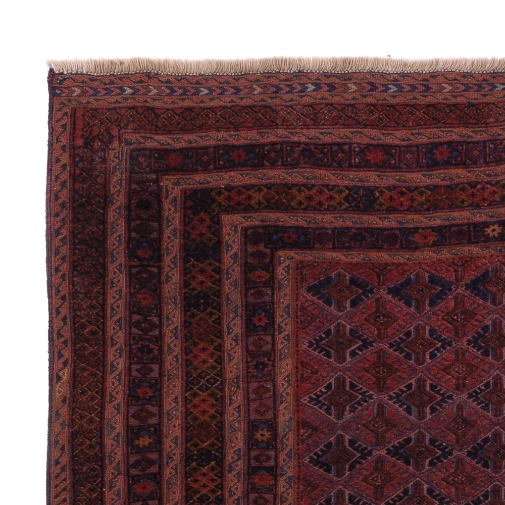 Kelim Teppich - Oriental - 195 x 160 cm - dunkelrot