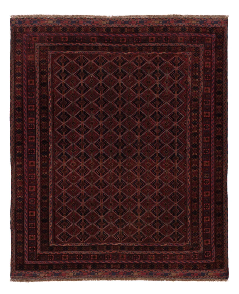Kelim Teppich - Oriental - 195 x 164 cm - dunkelrot