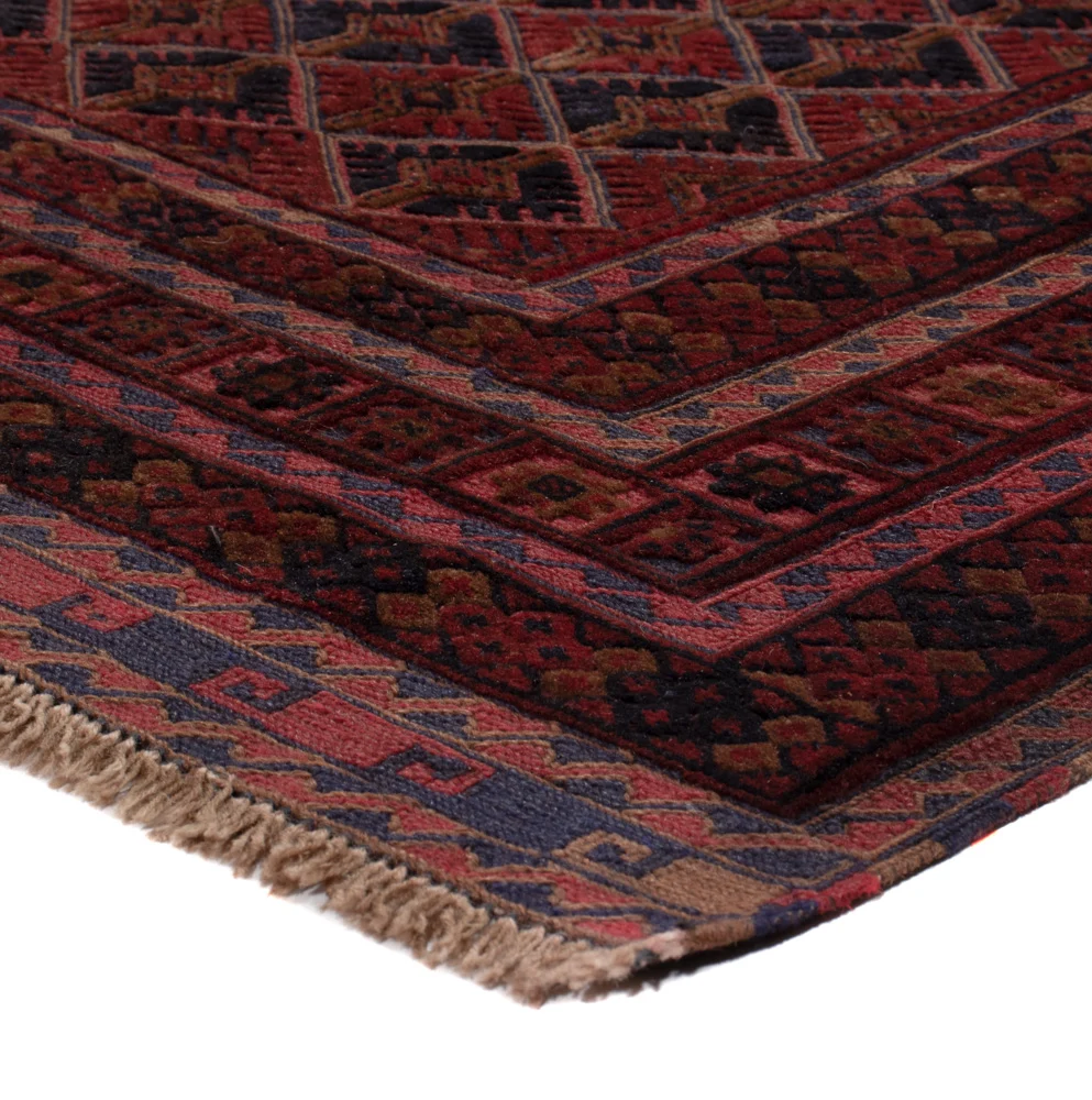 Kelim Teppich - Oriental - 195 x 164 cm - dunkelrot
