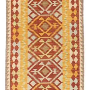 Kelim Teppich - Oriental 195 x 73 cm - rot