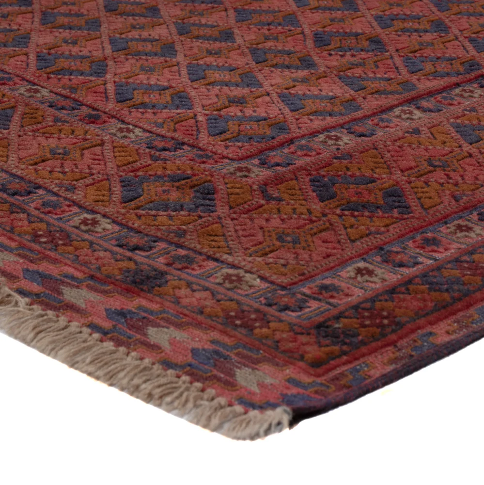 Kelim Teppich - Oriental - 196 x 144 cm - dunkelrot