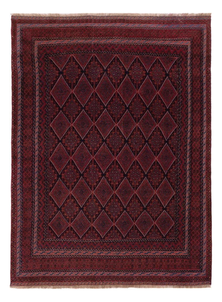 Kelim Teppich - Oriental - 197 x 146 cm - dunkelrot