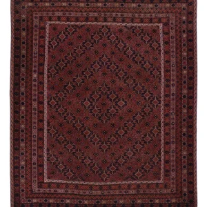 Kelim Teppich - Oriental - 197 x 161 cm - dunkelrot