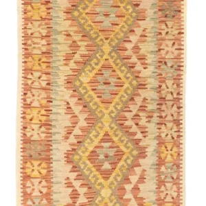 Kelim Teppich - Oriental 197 x 72 cm - beige