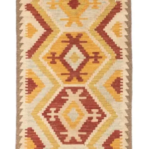 Kelim Teppich - Oriental 197 x 70 cm - beige