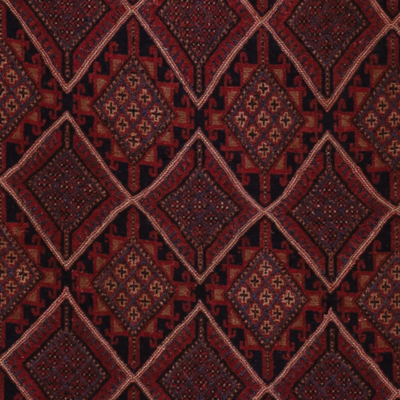 Kelim Teppich - Oriental - 198 x 139 cm - dunkelrot