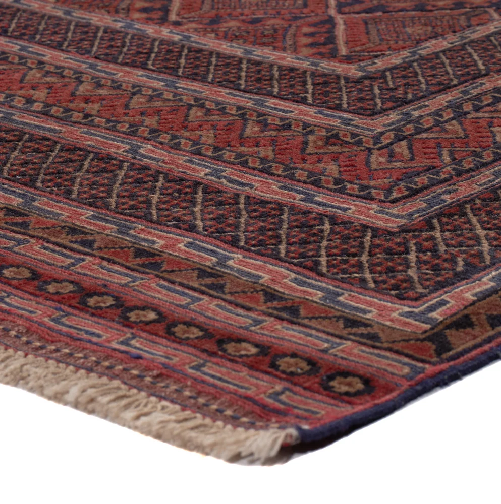 Kelim Teppich - Oriental - 198 x 139 cm - dunkelrot