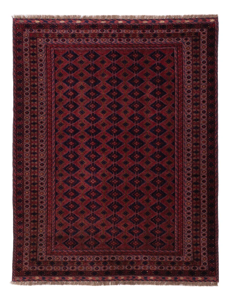 Kelim Teppich - Oriental - 198 x 153 cm - dunkelrot