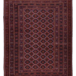 Kelim Teppich - Oriental - 198 x 155 cm - dunkelrot