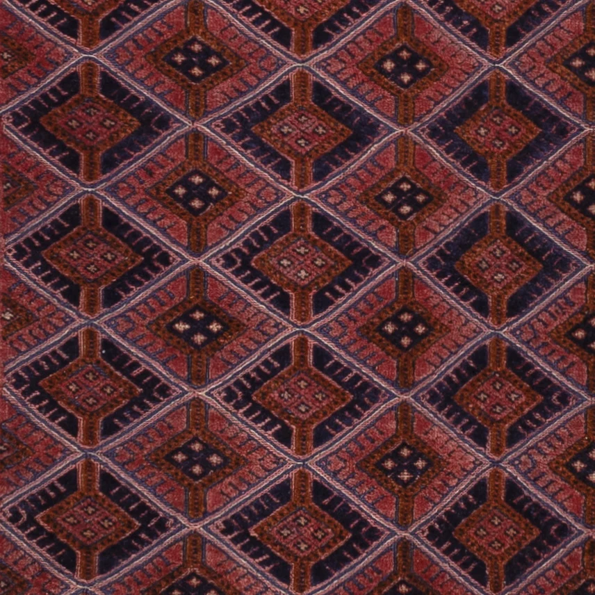 Kelim Teppich - Oriental - 198 x 155 cm - dunkelrot