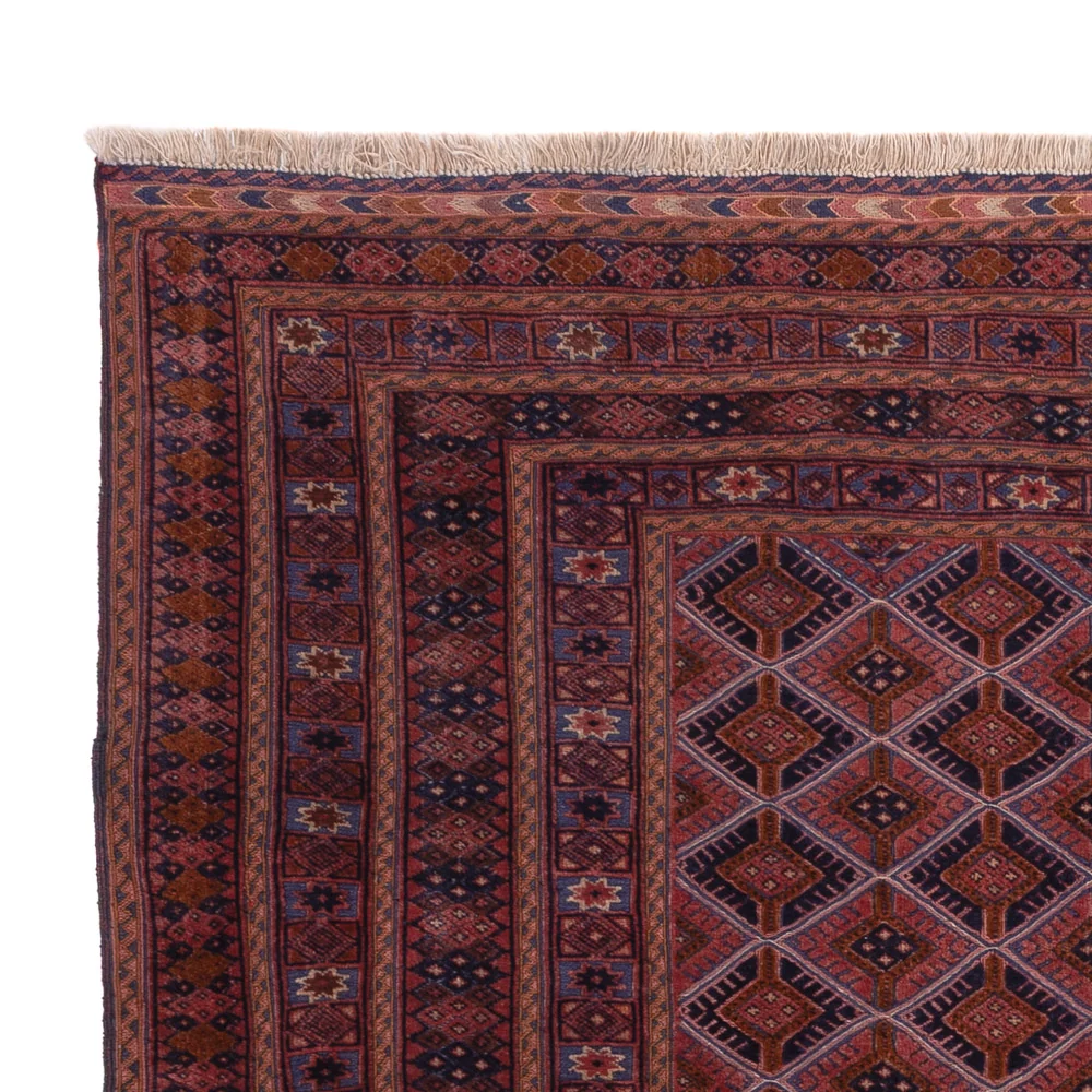 Kelim Teppich - Oriental - 198 x 155 cm - dunkelrot