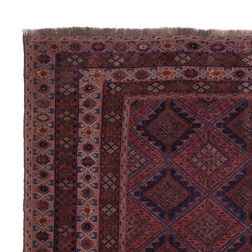 Kelim Teppich - Oriental - 198 x 156 cm - dunkelrot