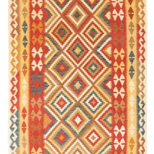 Kelim Teppich - Oriental 200 x 133 cm - rot