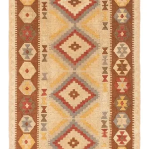 Kelim Teppich - Oriental 200 x 79 cm - hellbraun