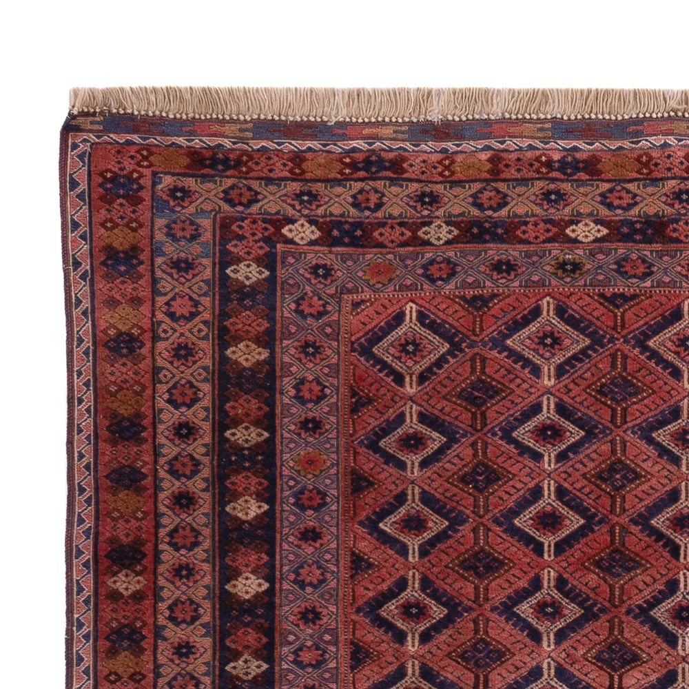 Kelim Teppich - Oriental - 201 x 141 cm - dunkelrot