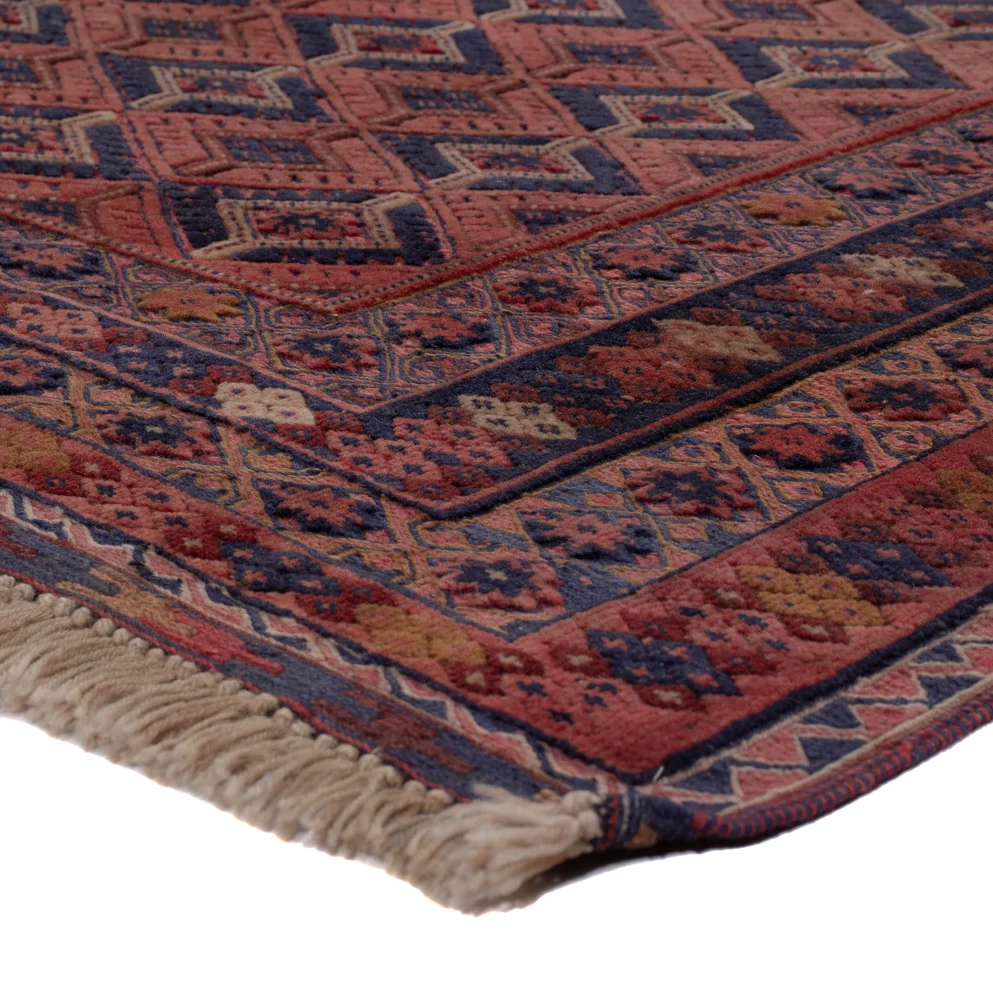 Kelim Teppich - Oriental - 201 x 141 cm - dunkelrot