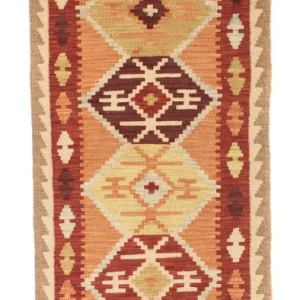 Kelim Teppich - Oriental 201 x 64 cm - hellbraun