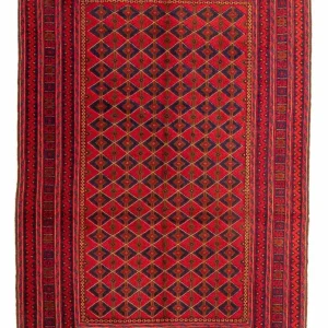 Kelim Teppich - Oriental 202 x 153 cm - dunkelrot