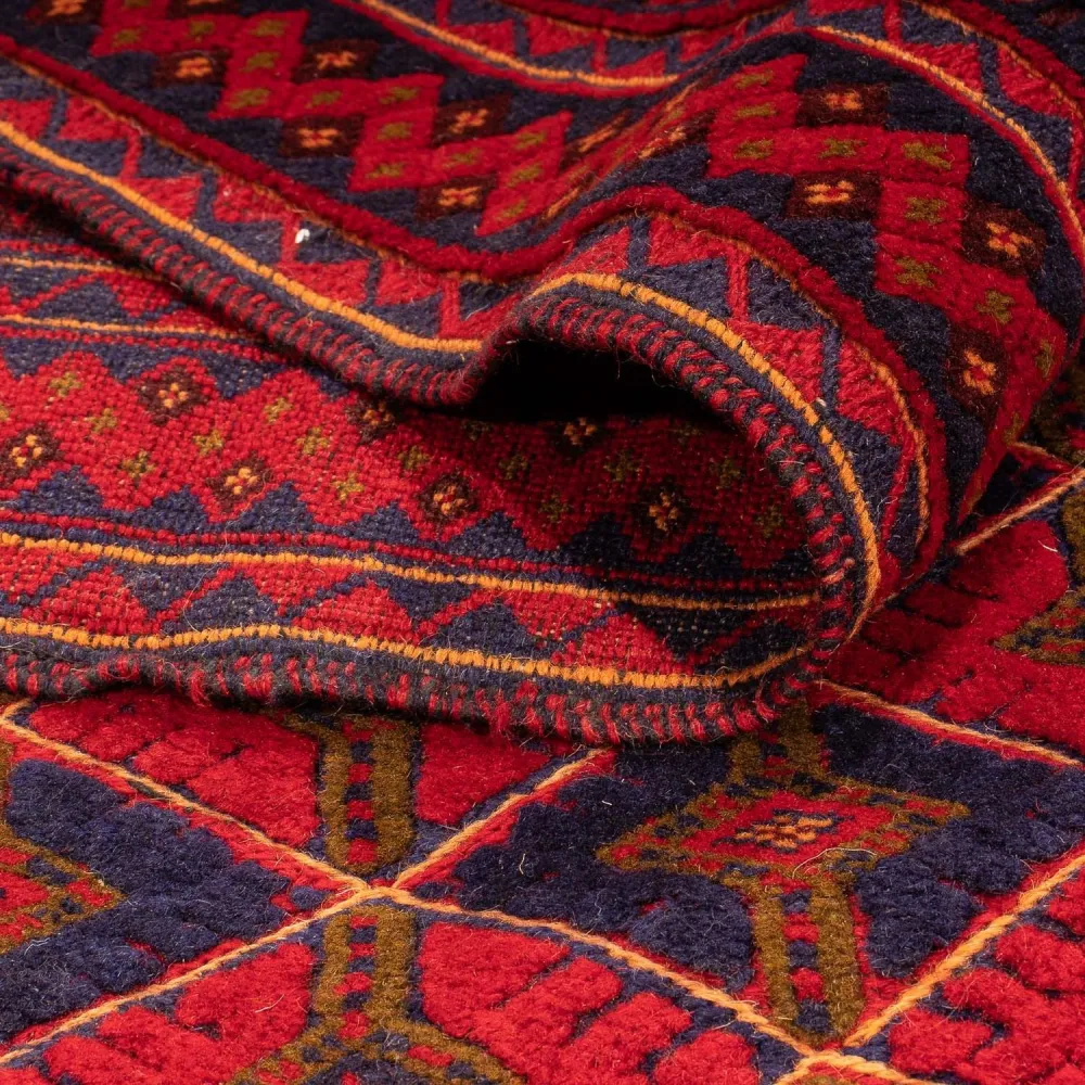Kelim Teppich - Oriental 202 x 153 cm - dunkelrot