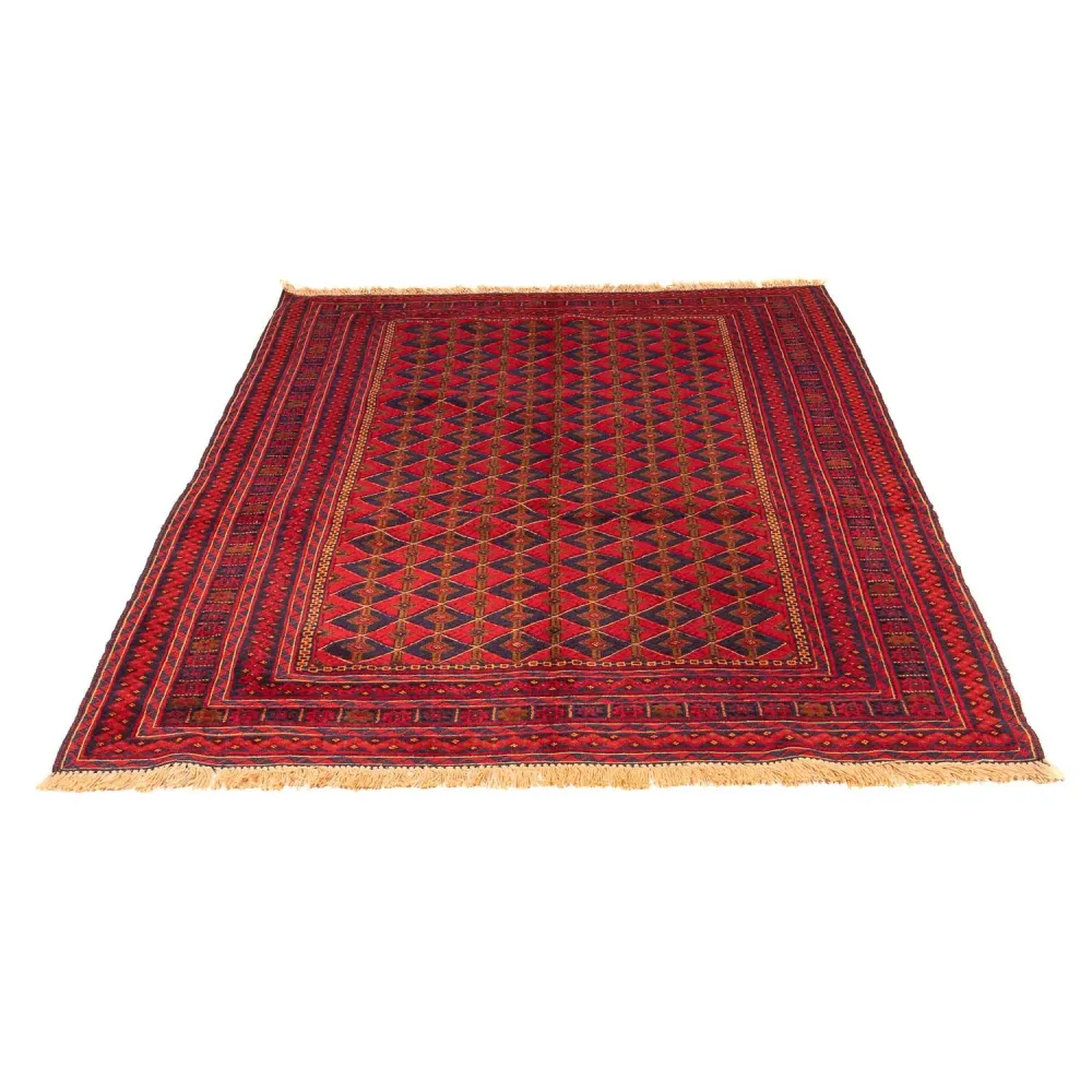 Kelim Teppich - Oriental 202 x 153 cm - dunkelrot