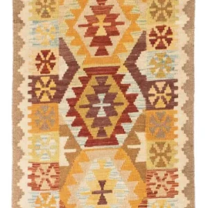 Kelim Teppich - Oriental 202 x 75 cm - beige