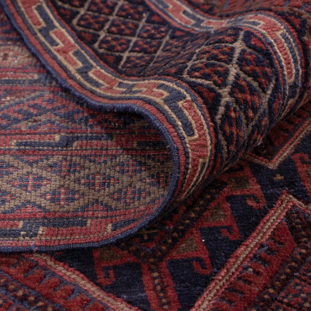 Kelim Teppich - Oriental - 203 x 140 cm - dunkelrot