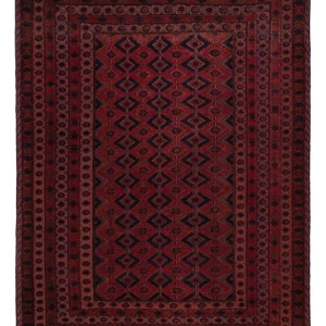 Kelim Teppich - Oriental - 203 x 155 cm - dunkelrot
