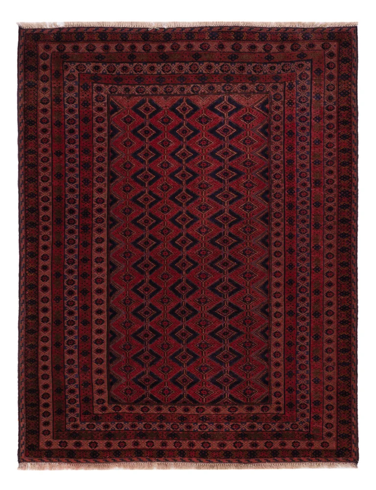 Kelim Teppich - Oriental - 203 x 155 cm - dunkelrot