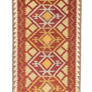 Kelim Teppich - Oriental 203 x 67 cm - rot